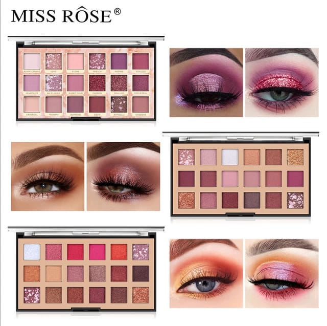 Miss Rose 18 Color Fashion Eye Palette