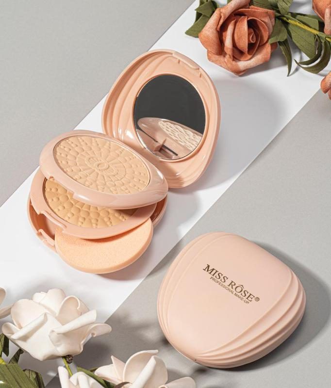 Miss Rose 2 in 1 Shell Shaped Compact