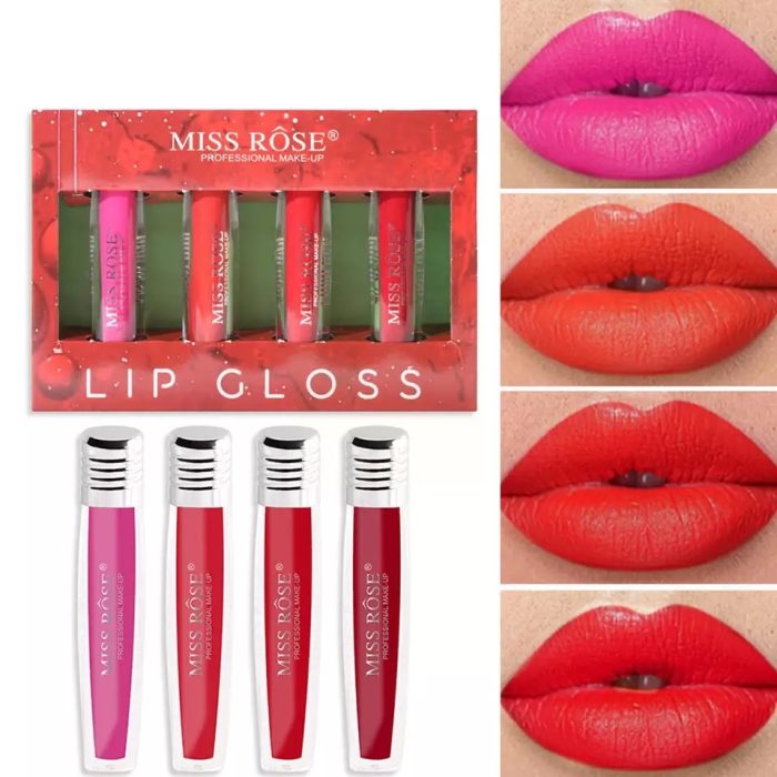 Miss Rose 4 Color Round Gloss Set