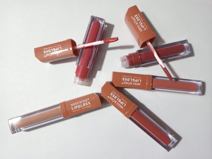 Miss Rose Matte Velvet Texture Liquid Gloss Set of 6